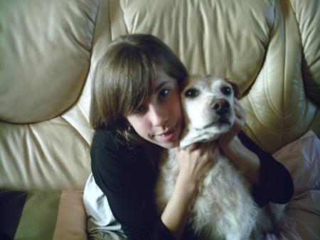 angelique et jessie ma chienne de13 ans