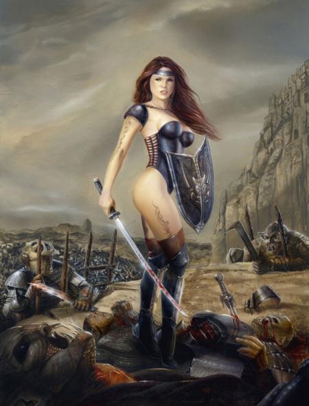 femme guerriere 