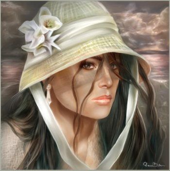 FEMME AUX CHAPEAUX
