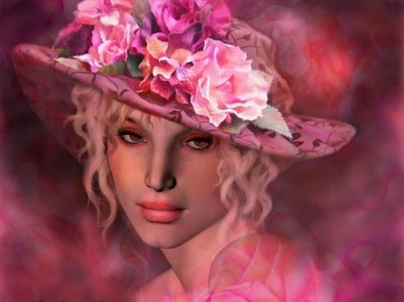 FEMME AUX CHAPEAUX